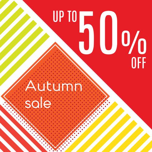 Orange autumn special sale  vector