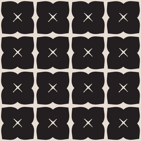 Universal black and white seamless pattern tiling .  vector