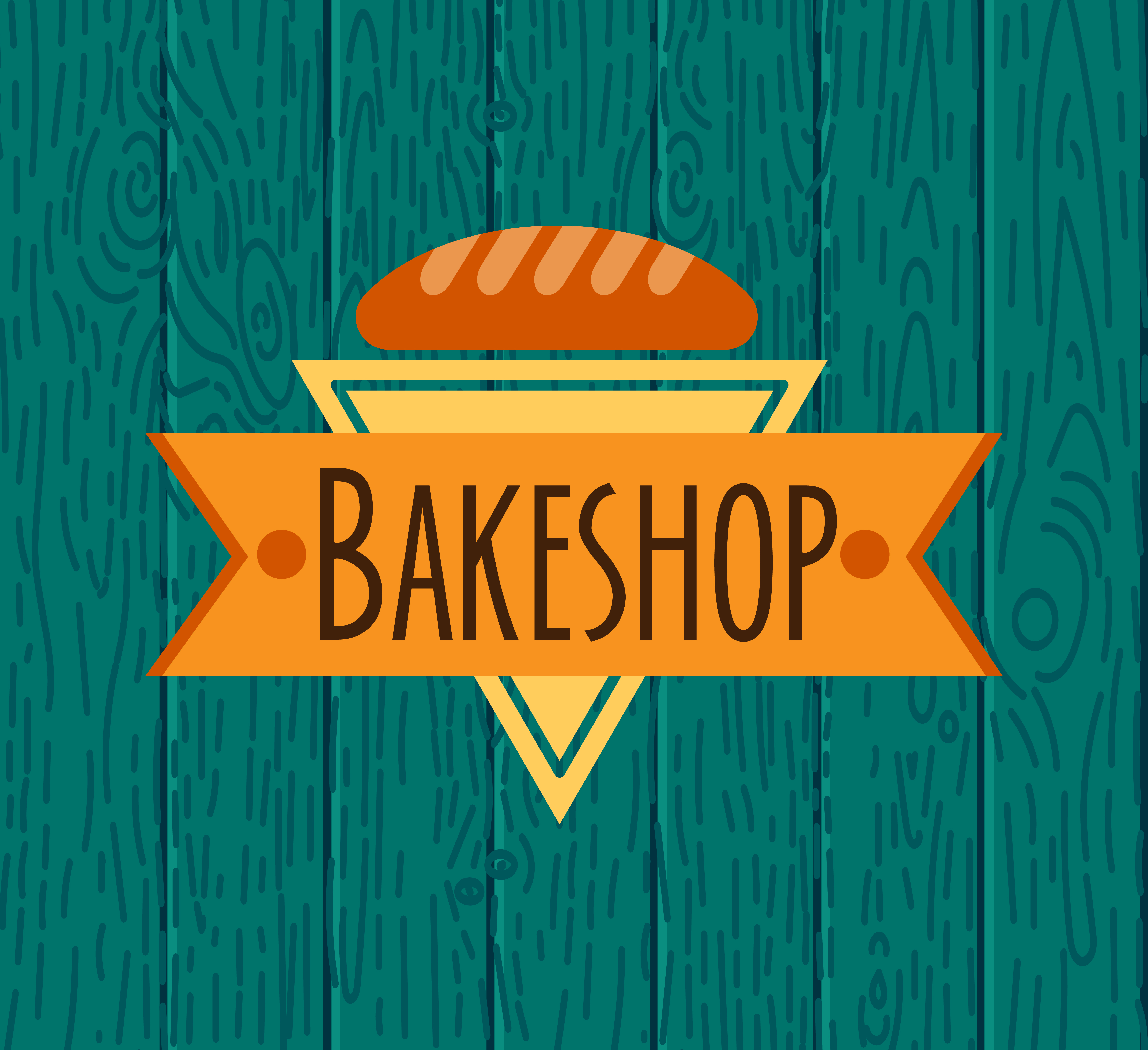 Download Collection of vintage retro bakery - Download Free Vectors ...