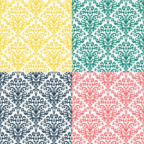 Victorian ornament, seamless pattern vector