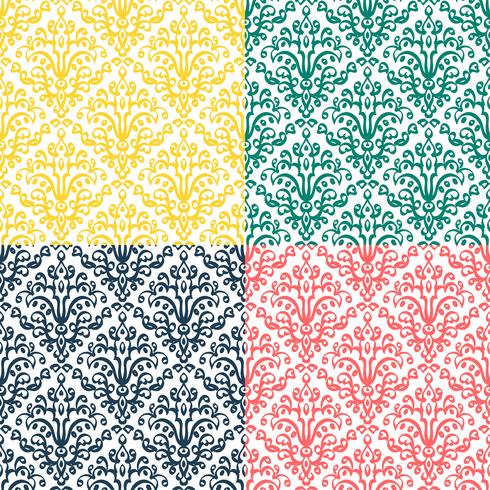 Victorian ornament, seamless pattern vector