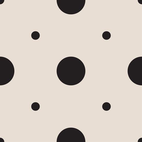seamless patterns with white and black peas polka dot. vector