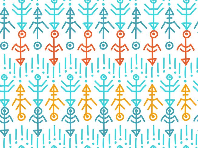 Ethnic seamless pattern. Aztec background.  vector