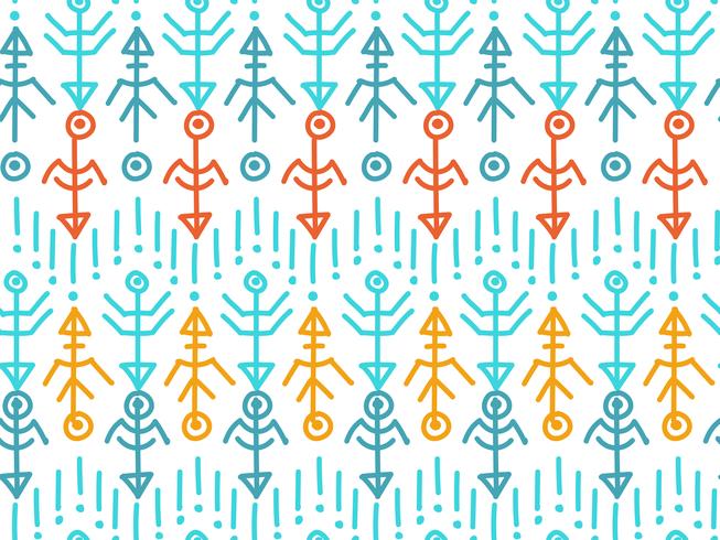 Ethnic seamless pattern. Aztec background.  vector