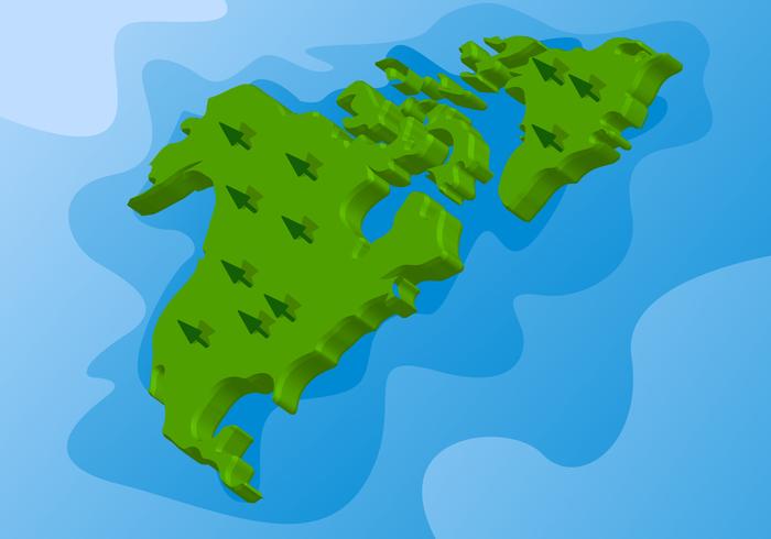 Awesome 3d International Map Vectors	