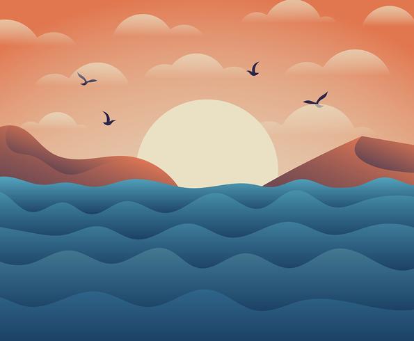 Ocean Background vector