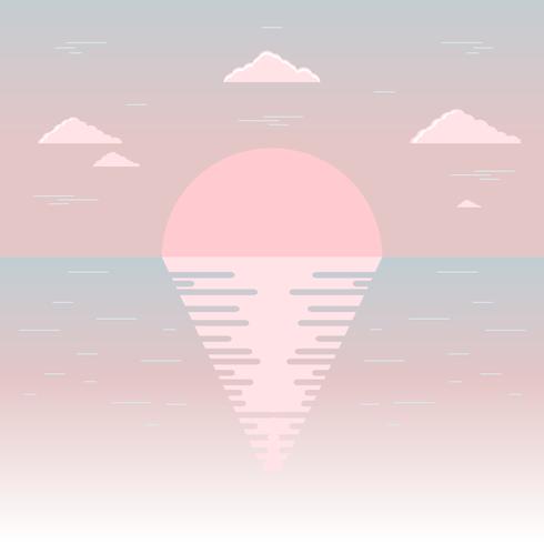 Minimal Ocean Background Vector