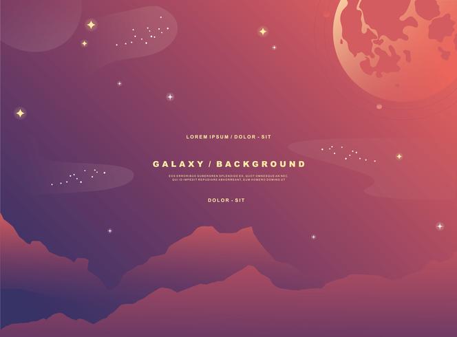 Galaxy Beckground Vector
