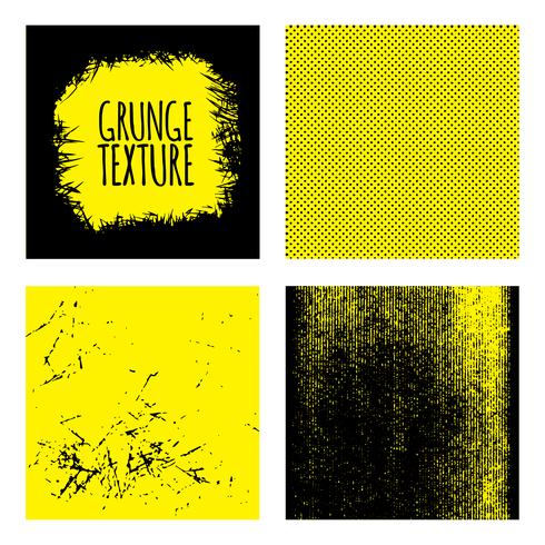 Fondo de conjunto de texturas grunge vector