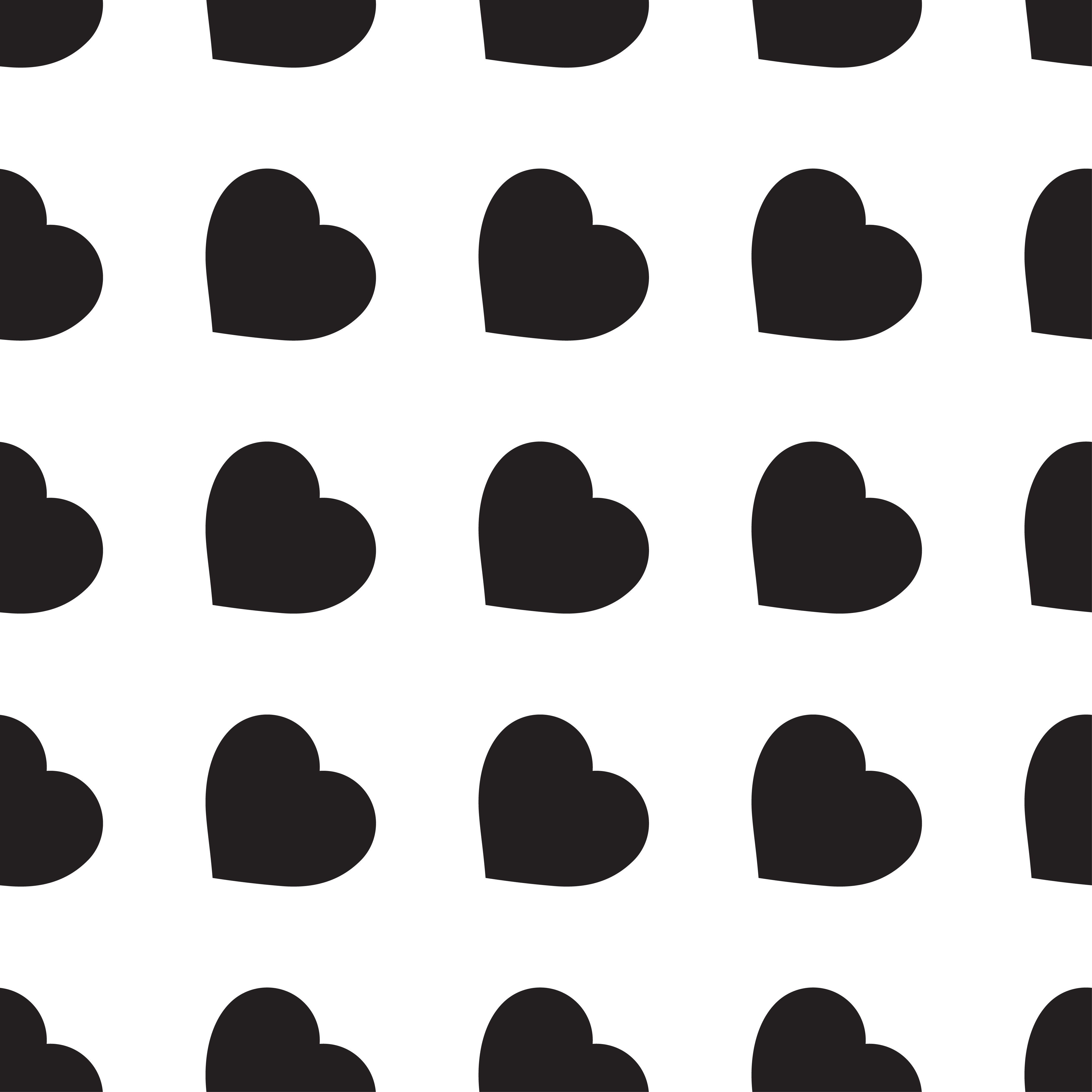 Monochrome seamless pattern with hearts 347318 Vector Art at Vecteezy