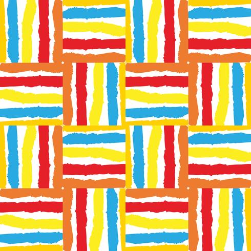 Hand drawn painted seamless pattern. vector