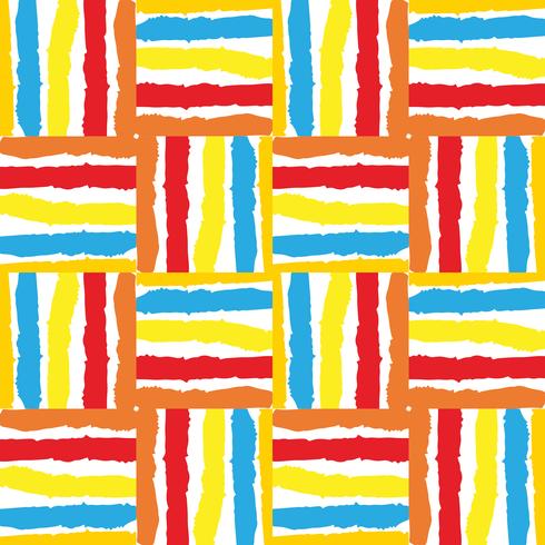 Hand drawn painted seamless pattern. vector