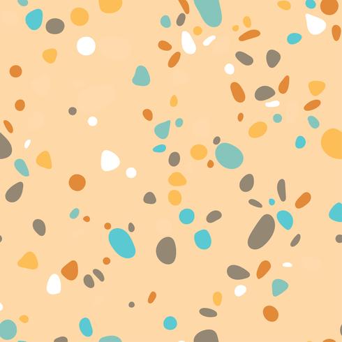 Terrazzo seamless pattern. Imitation of a Venetian stone floor vector