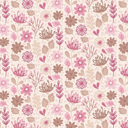 Vector Floral Seamless Pattern