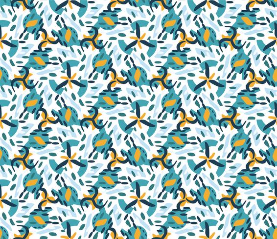 Retro geometric hexagon seamless pattern vector