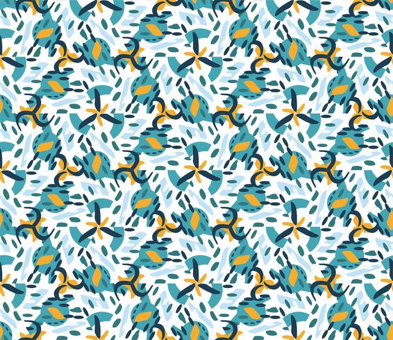 Retro geometric hexagon seamless pattern vector