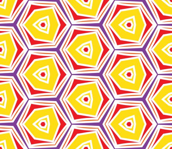 Seamless vintage abstract pattern with triangles in the style of 80 s.  vector