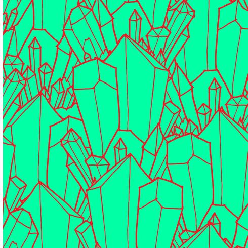 Seamless  pattern with crystals vector