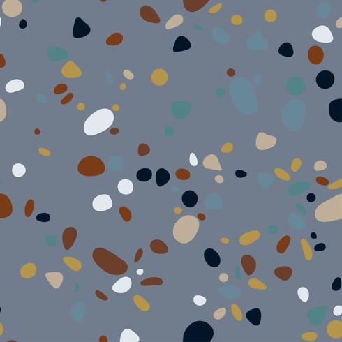 Terrazzo seamless pattern. Imitation of a Venetian stone floor vector