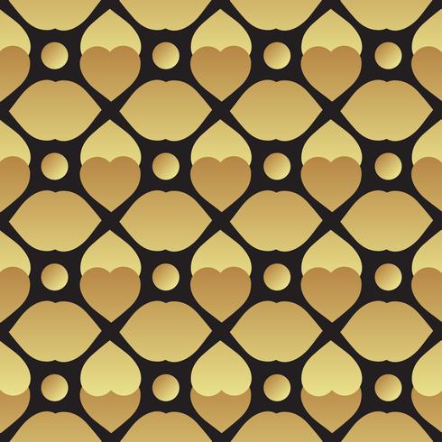 Universal  black and gold seamless pattern tiling.  vector