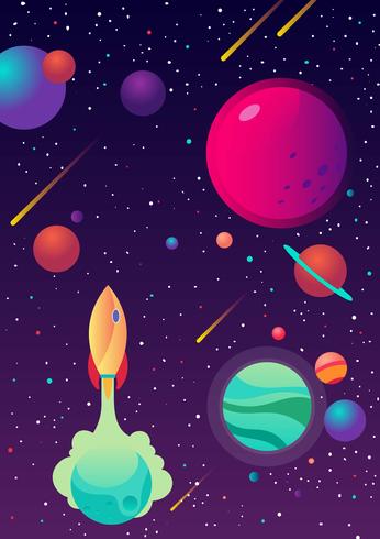 Galaxy Background vector