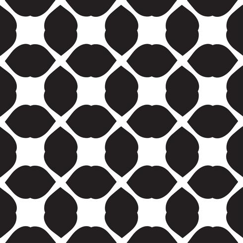 Universal  black and white seamless pattern tiling .  vector