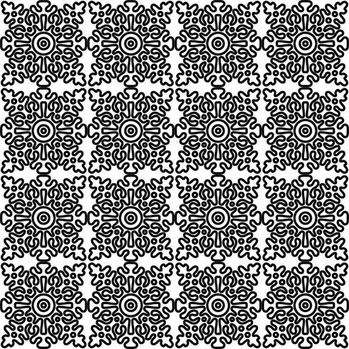 seamless pattern with national Russian lace black and white.  vector