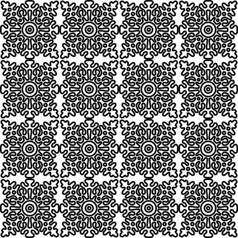 seamless pattern with national Russian lace black and white.  vector