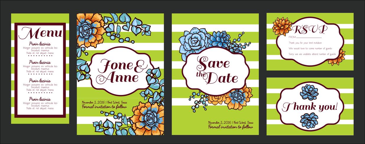 Wedding. Save The date vector