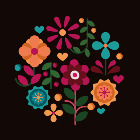 Flor clipart vector