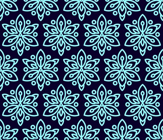 Seamless pattern with clematis. vector