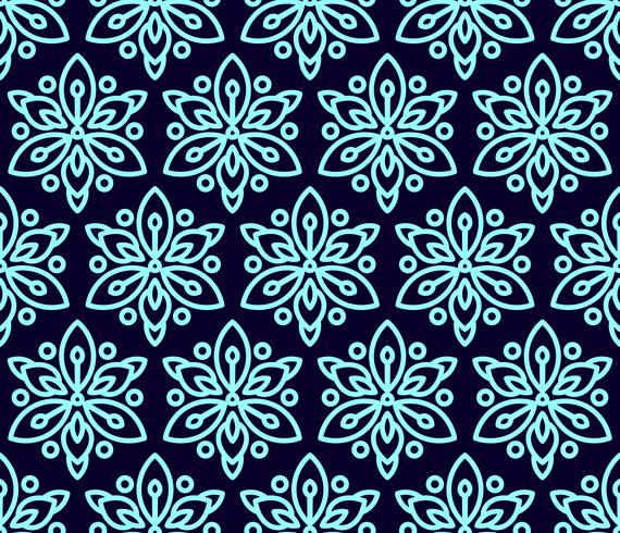 Seamless pattern with clematis. vector