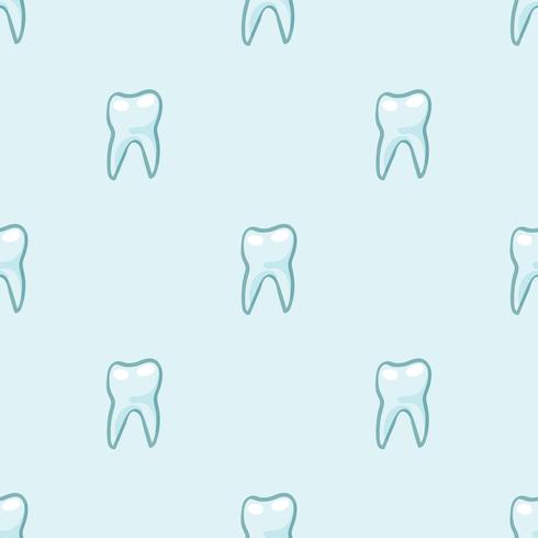 Dientes blancos sobre fondo azul. vector