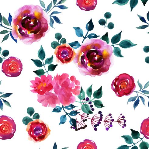 Beautiful hand-drawn flowers.  vector