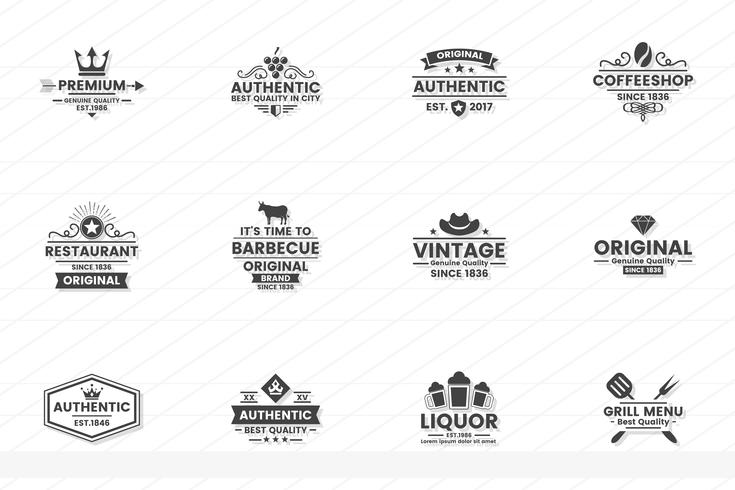 Vintage Retro Vector Logo para banner