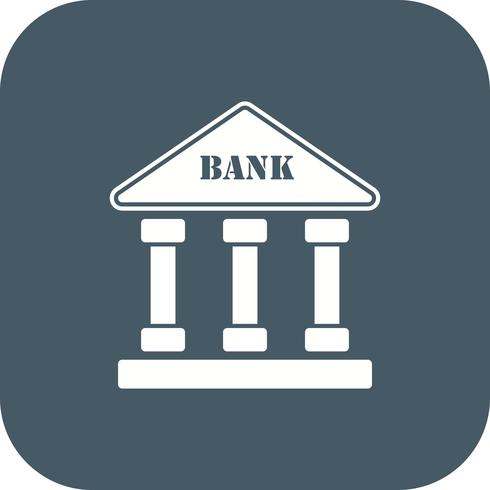 Icono de vector de banco