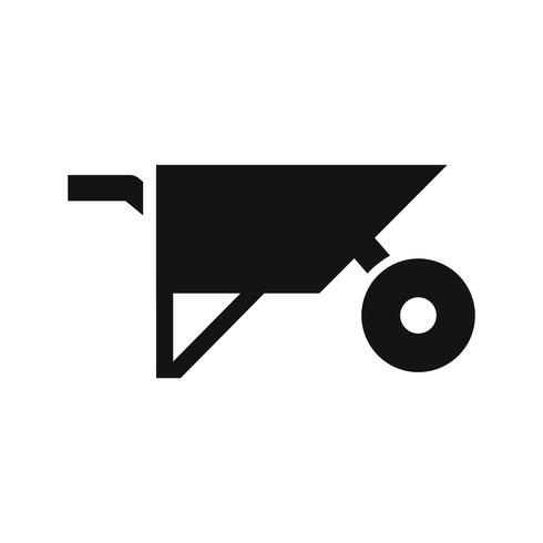 Wheelbarrow Vector Icon