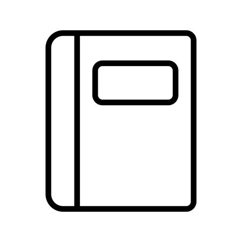 Vector icono de cuaderno