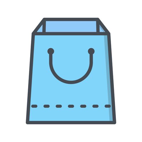 Vector icono de bolsa de compras