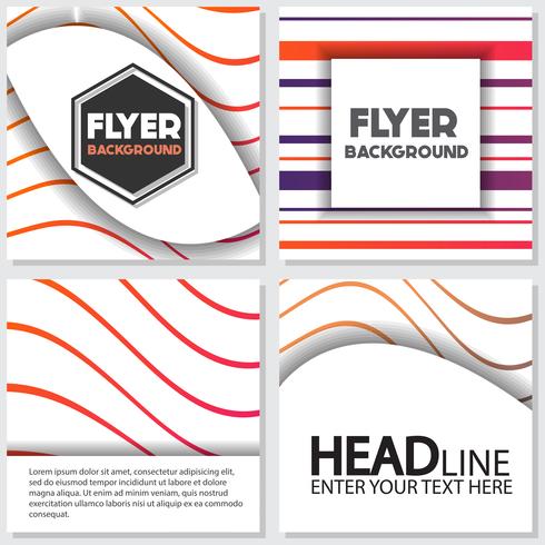 fresh background flyer style background Design Template vector