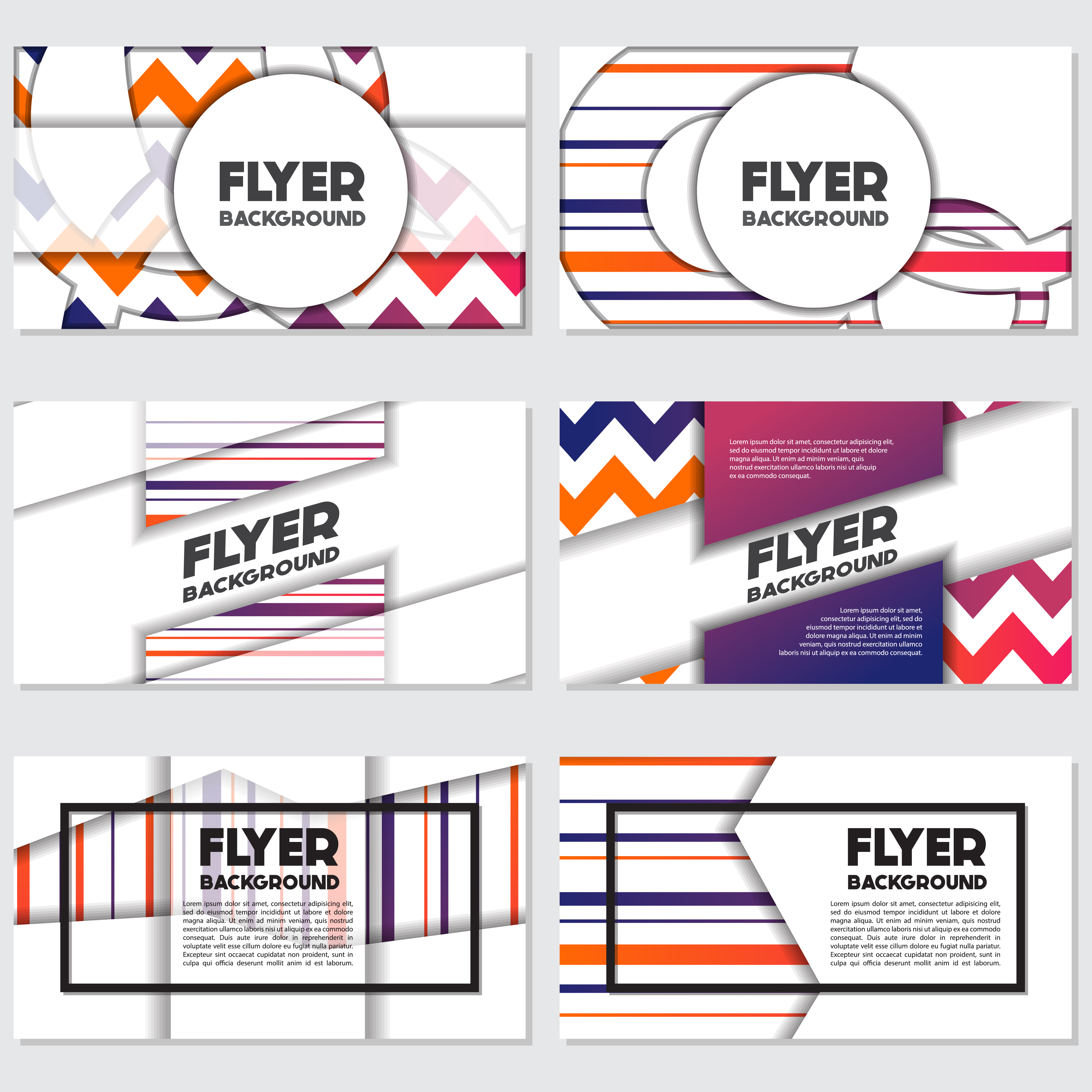 fresh background flyer style background Design Template 348026 Vector
