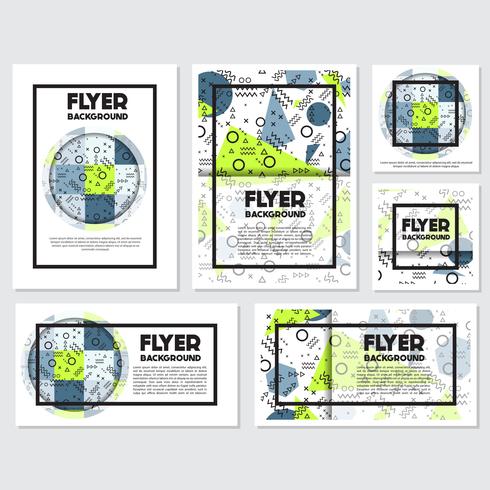 memphis background style Design Template vector