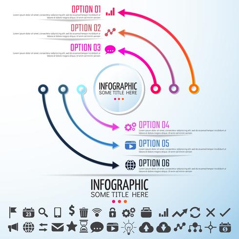 Plantilla de diseño de infografías vector