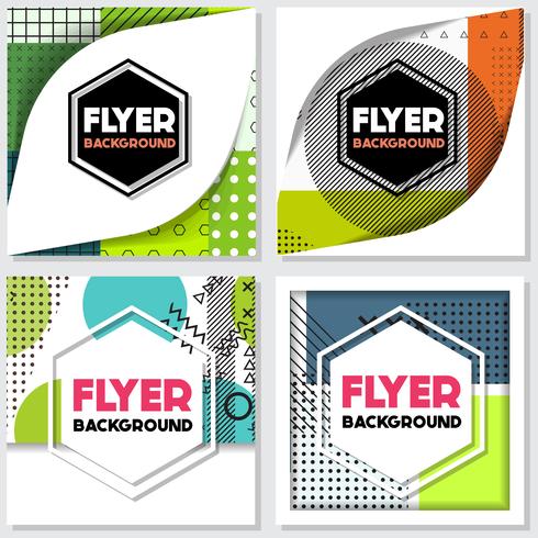 memphis background style Design Template vector
