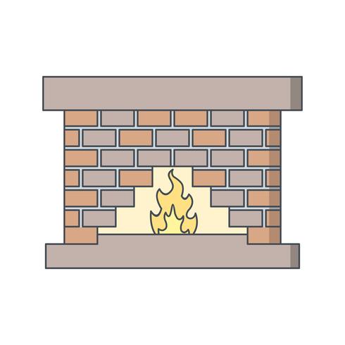 Fire Place Vector Icon