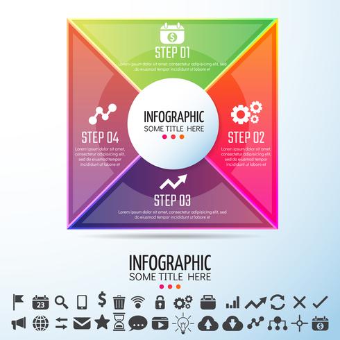 Plantilla de diseño de infografías vector