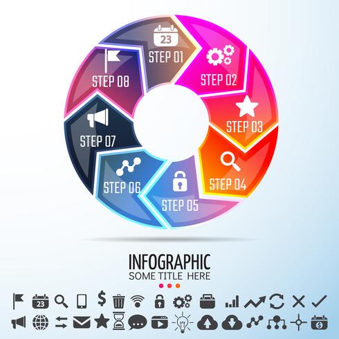 Plantilla de diseño de infografías vector