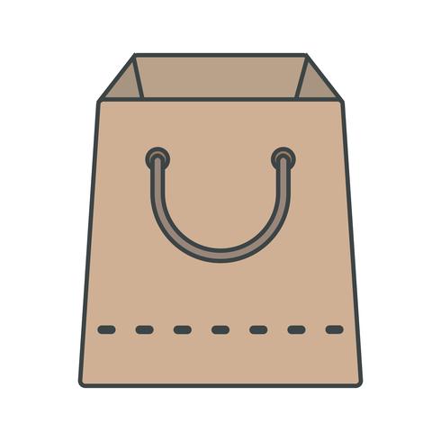 Vector icono de bolsa de compras