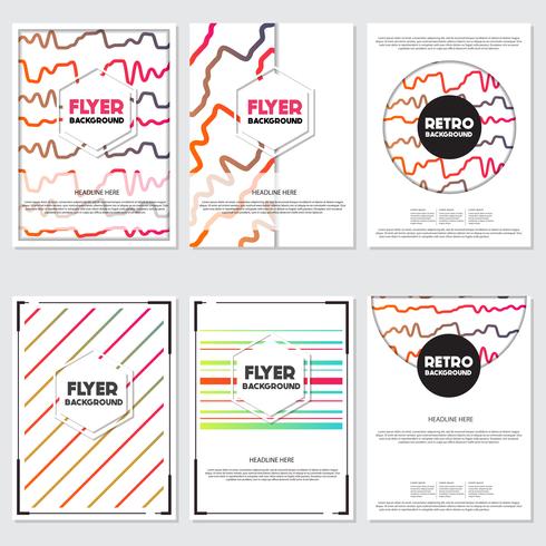 fresh background flyer style background Design Template vector