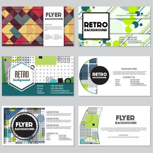 memphis background style Design Template vector